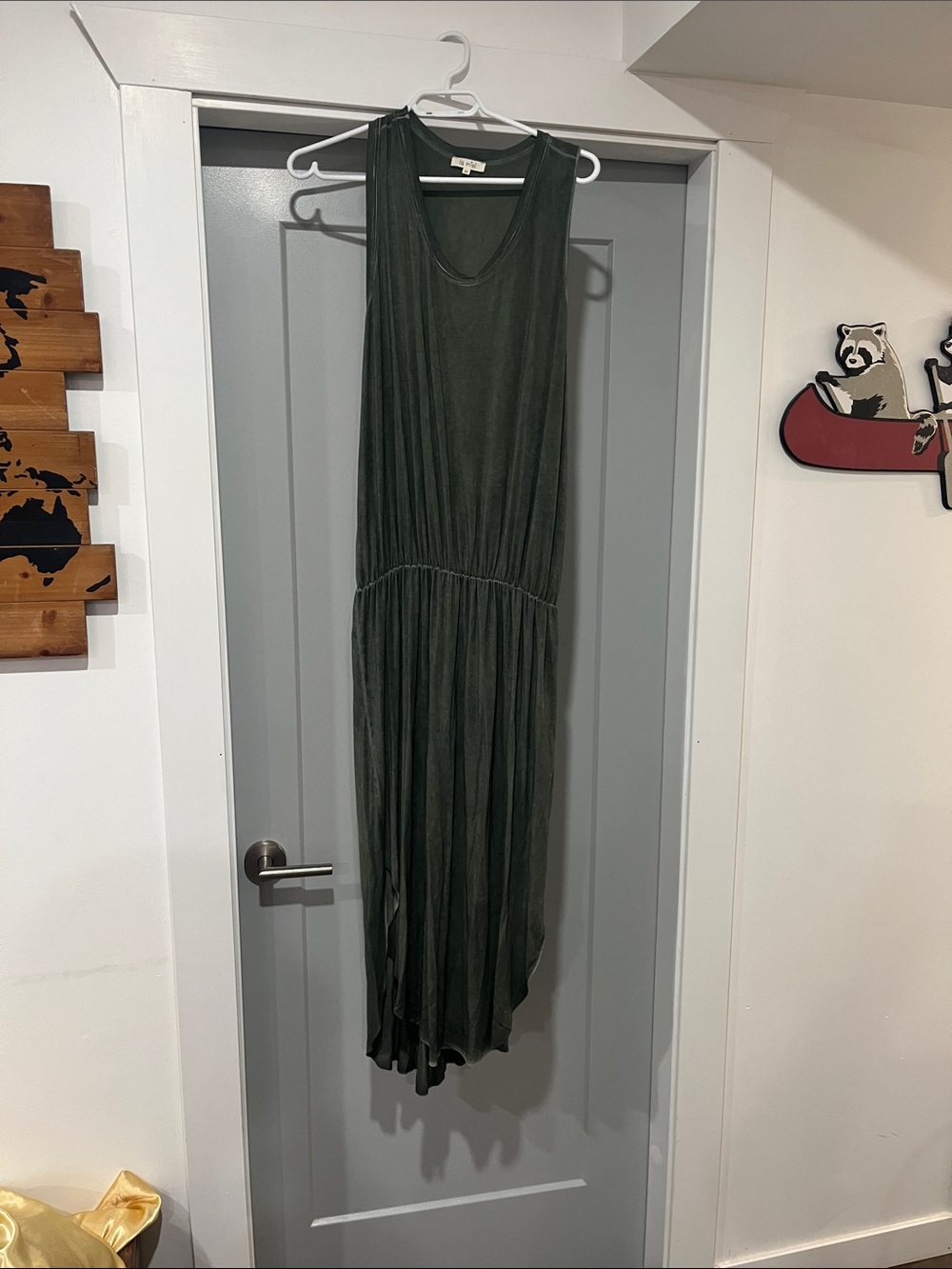 Three bird nest Betsy stonewashed midi tank dress size N NWOT
